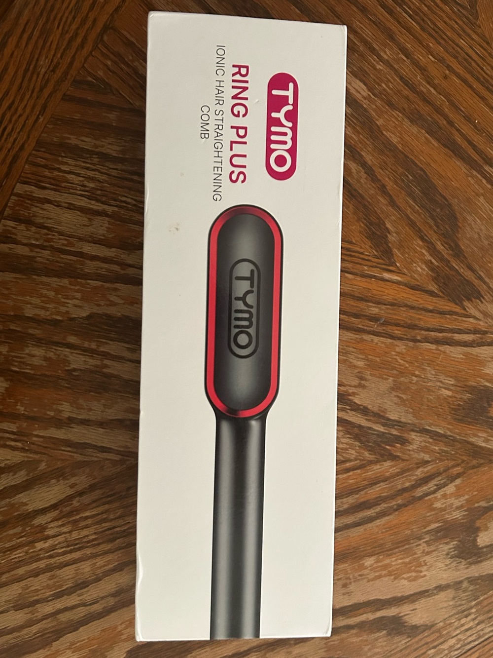 Ring Plus Ionic Hair Straightening Comb - Black & Red